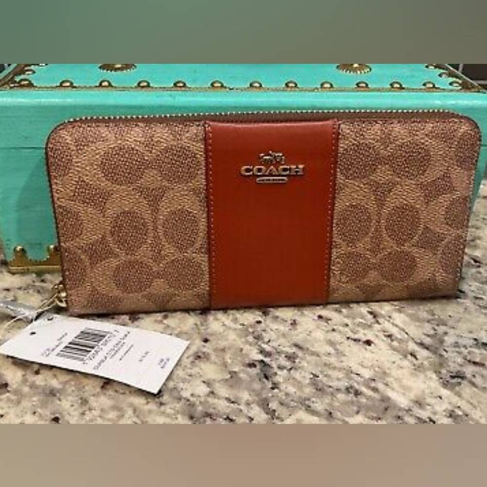 Coach Accordion Zip Wallet